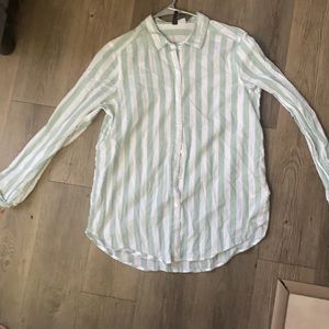 Stripped button down women’s shirt